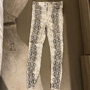 Zara Snakeskin Jeans